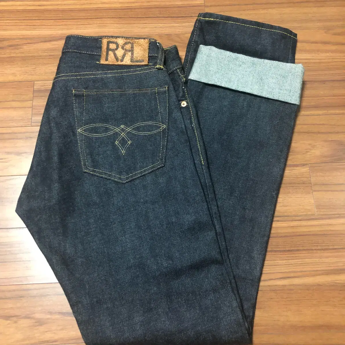 rrl 일자 진청데님