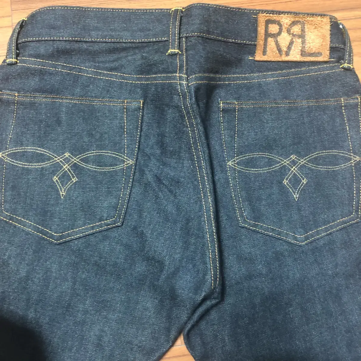 rrl 일자 진청데님