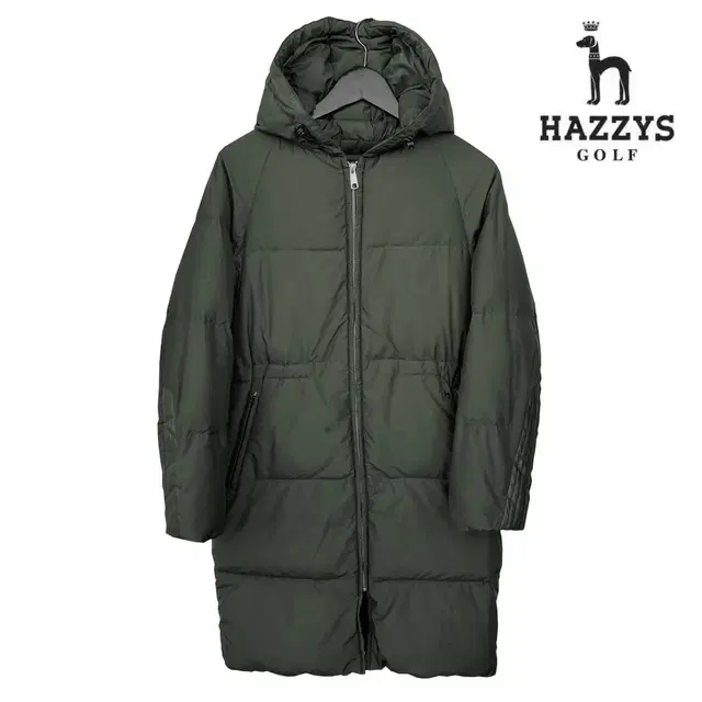 [정품]HAZZYS 헤지스골프 거위털 구스다운 후드집업 롱패딩자켓(85)