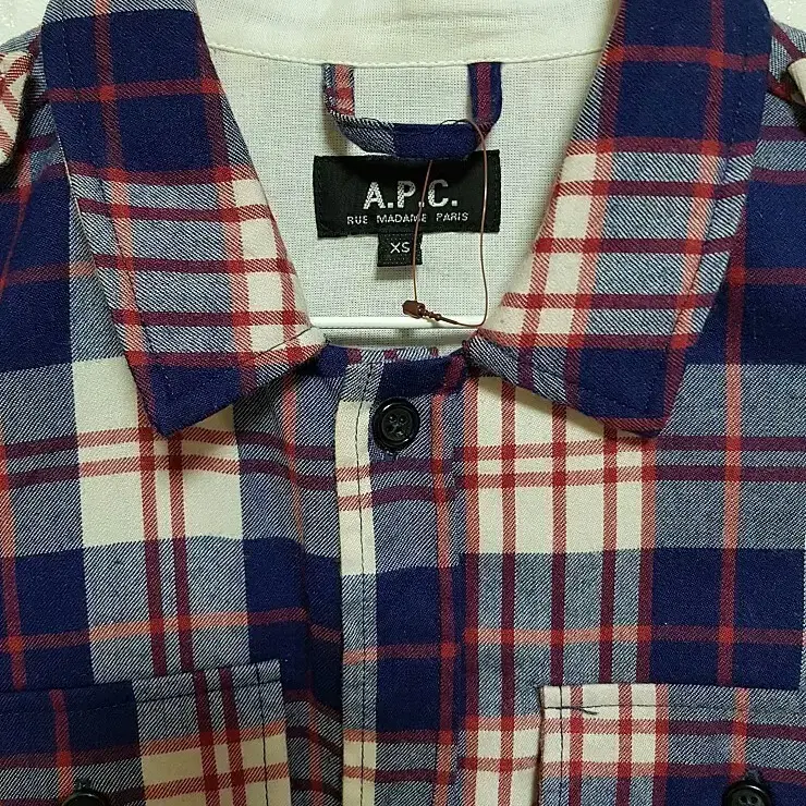 A.P.C 아페쎄 체크 모직 원피스