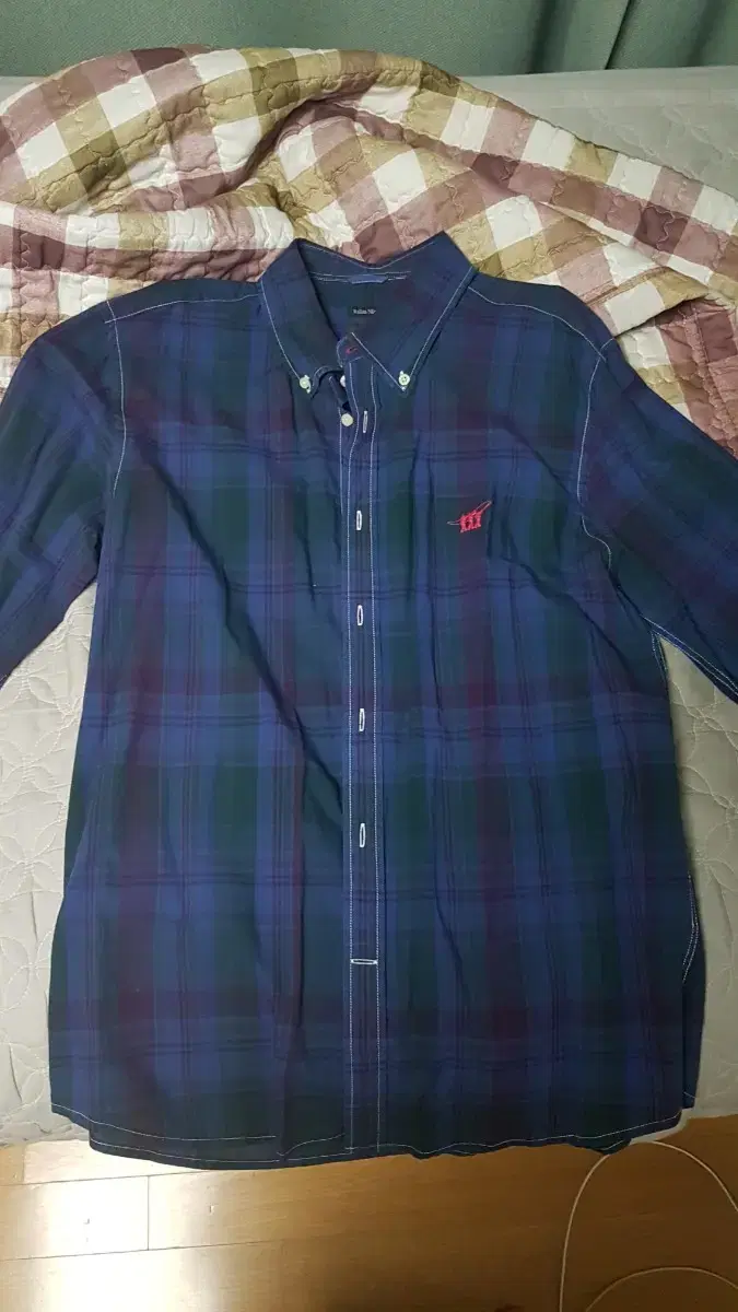 Cotton check shirt by Henry