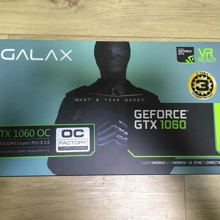 급처 완전신품 2021년까지 GTX1060 6GB 갤럭시 그래픽카드