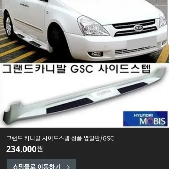 그랜드 카니발사이드스탭 검은색  (운전석)