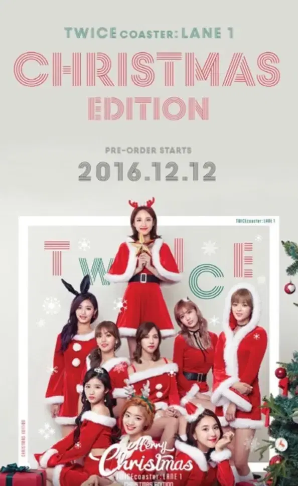 TWICE Christmas Edition Poster