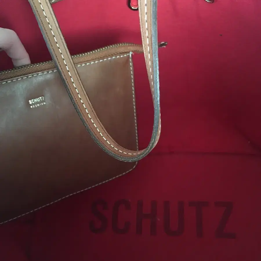 schutz 슈츠 가죽 빅백 쇼퍼백