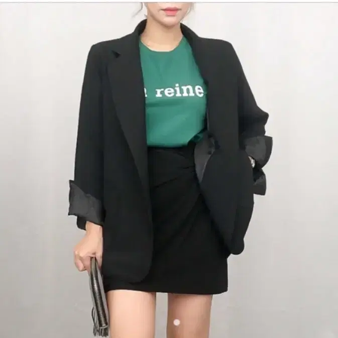 블랙 데일리 자켓