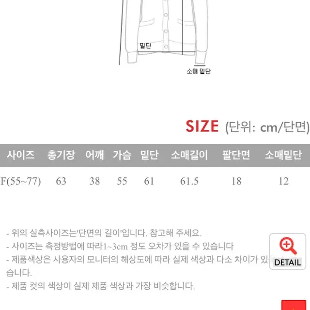 육육걸즈 스판가디건