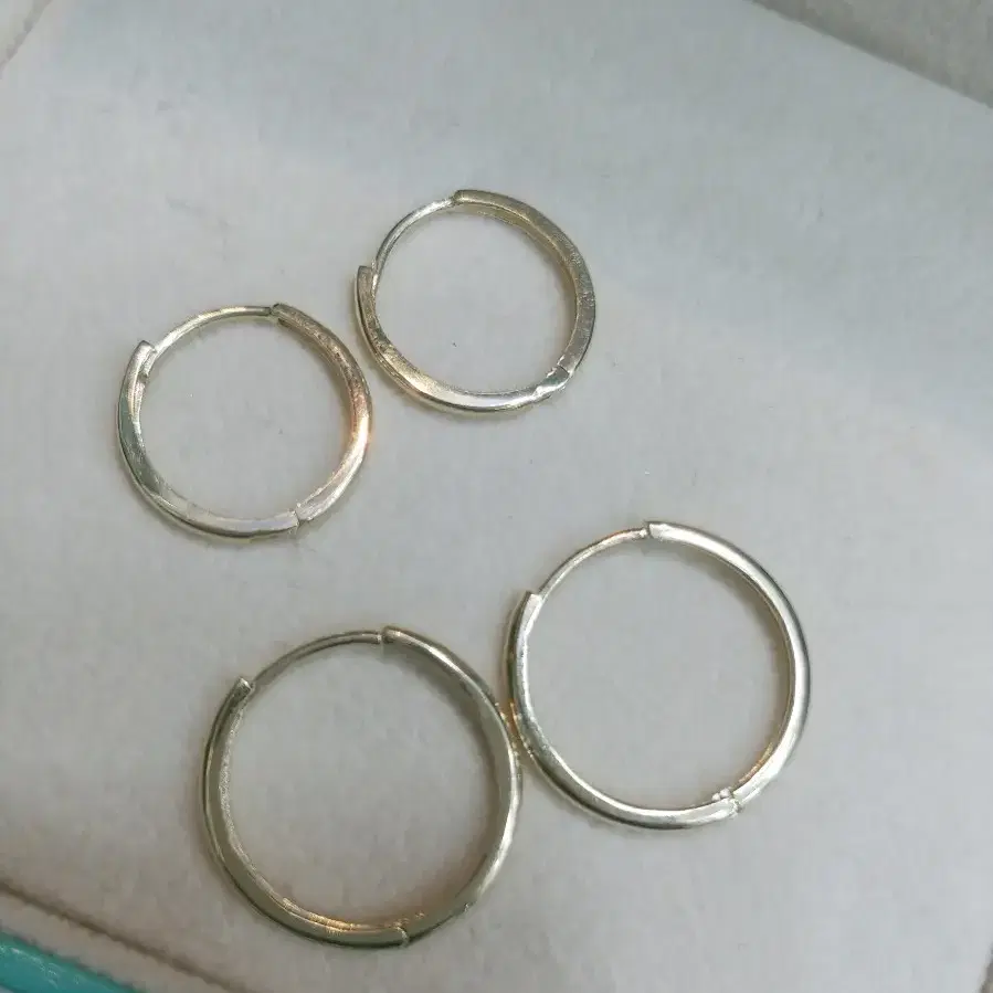 14k 민자링 원터치 귀걸이 14mm,17mm