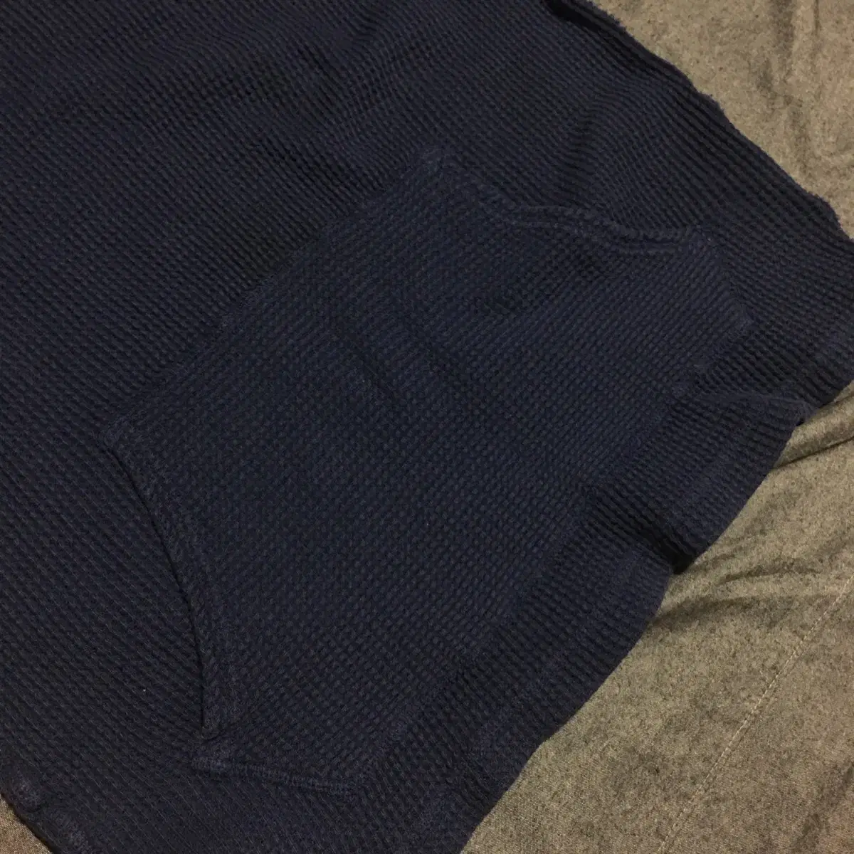 Polo Ralph Lauren 풀오버 와플 후드 Sz Small