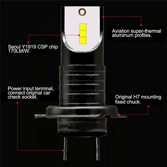 H7 LED H7전차종 장착가능 20000루멘 PSC칩 새제품