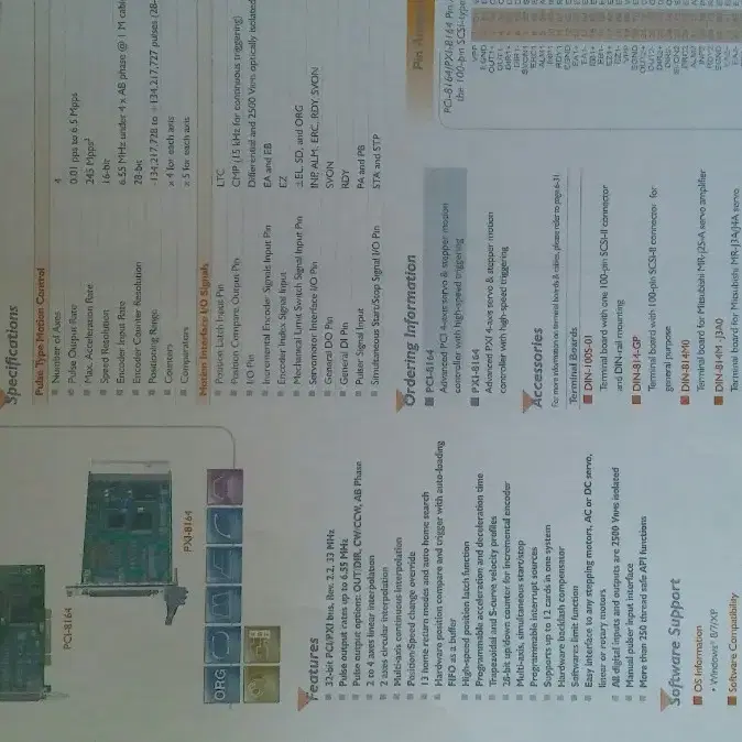 PCI-8164 4-axis ServoSteepper Motion