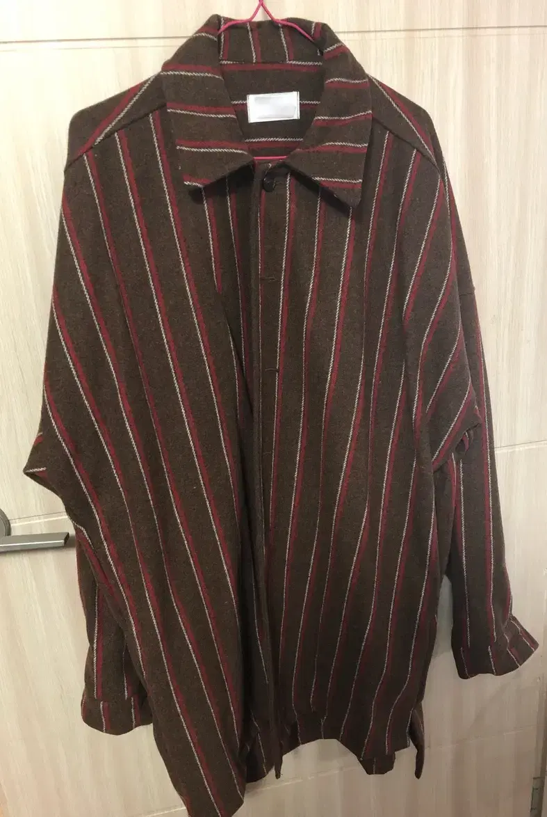 Striped Southern Coat Navy/Brown 2-color