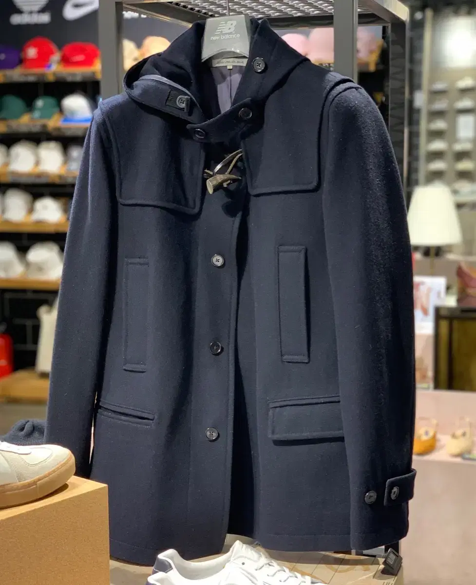 Green Label Relaxed Navy Coat Size L