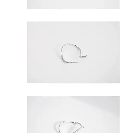 프레클 CURVE HOOP EARRINGS