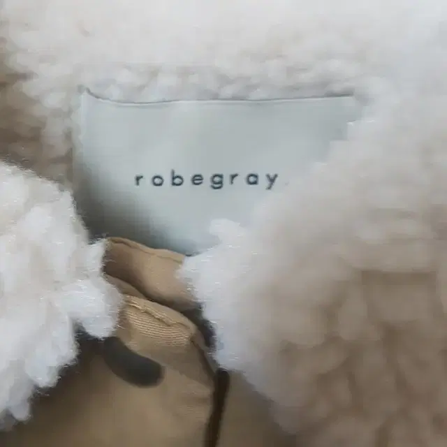 robegray) 로브그레이 양털 패딩 웜패딩 베이지