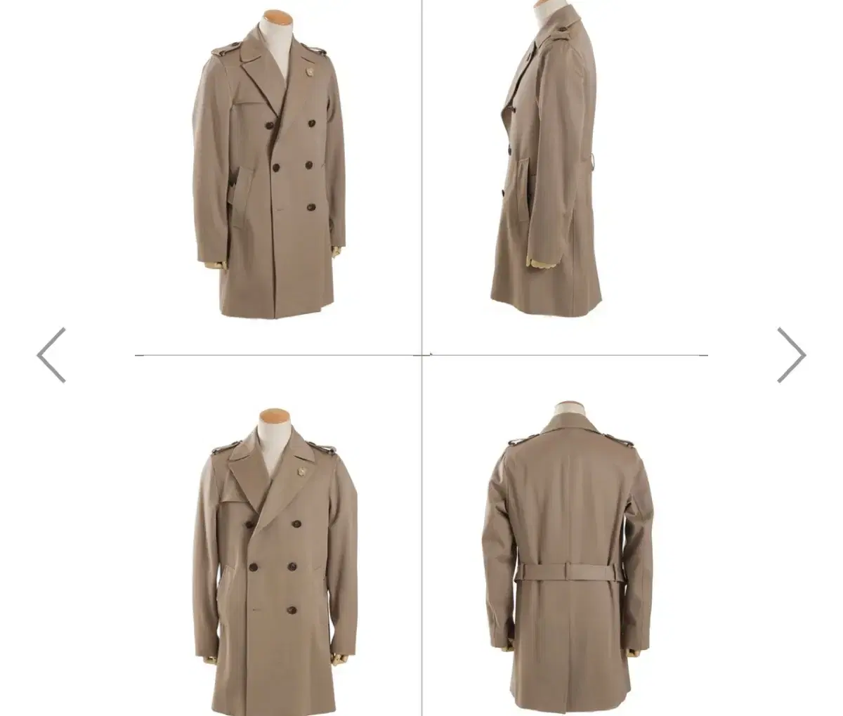 Lardini Genuine wool trench coat for sale