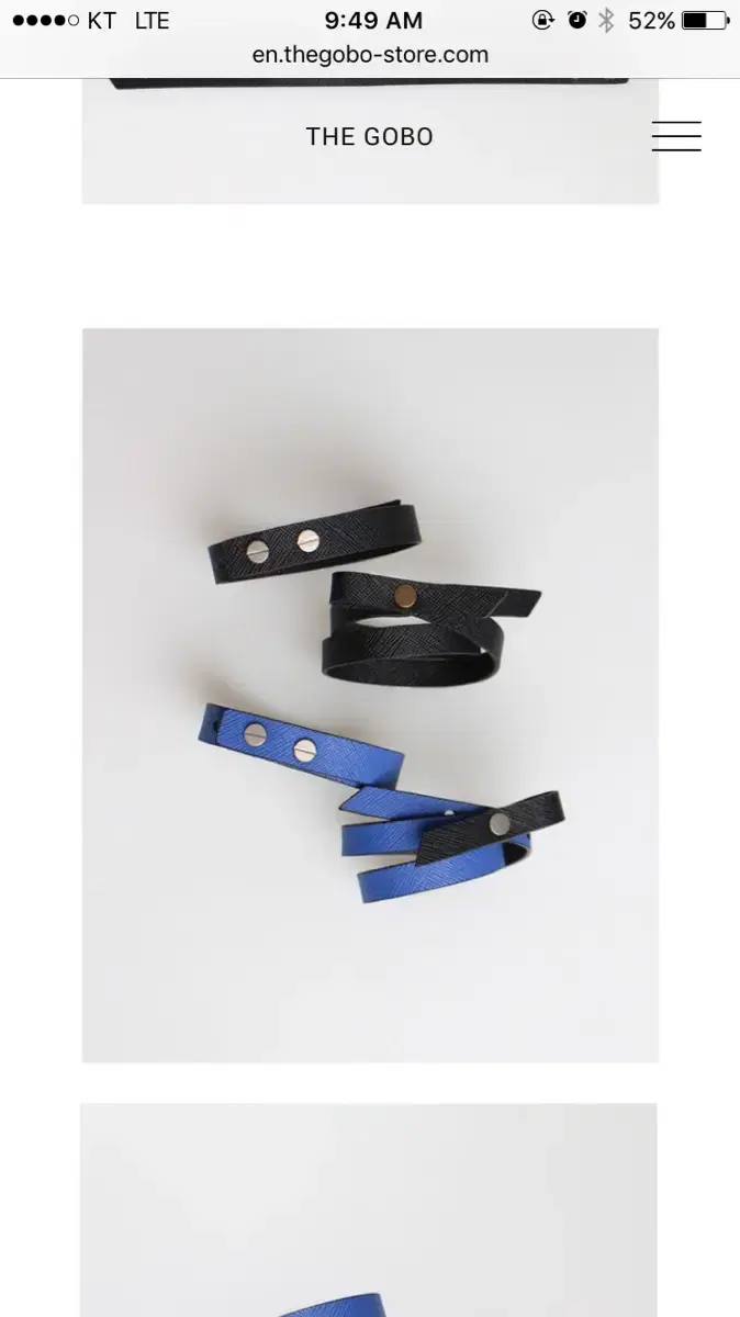 더고보 가죽 팔찌 the gobo leather bracelet