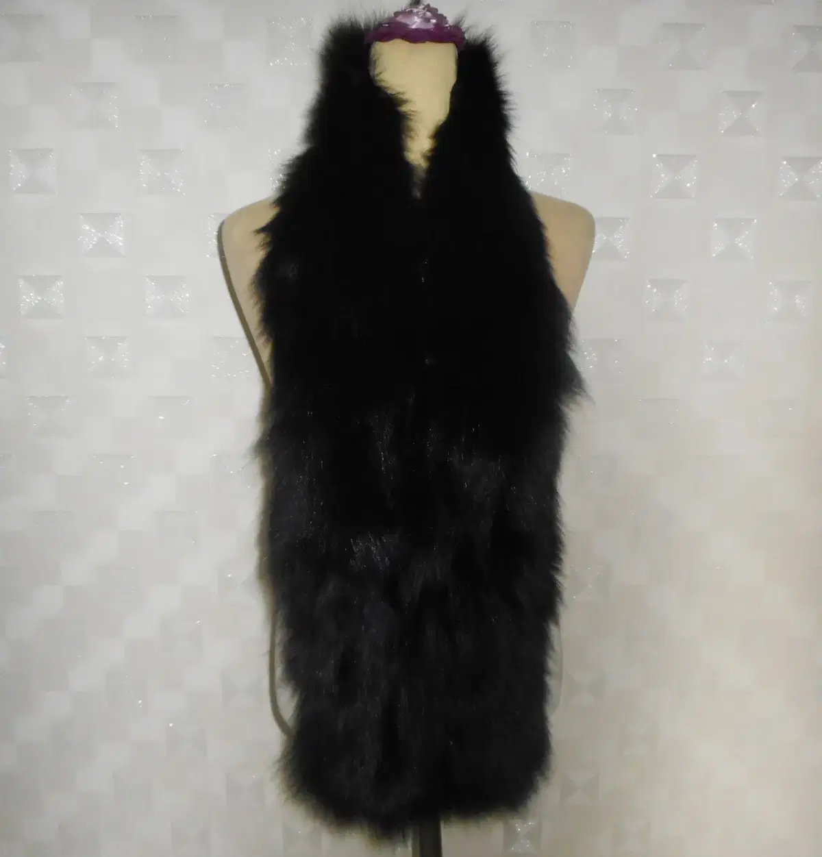 Black Long-Furred Fox Shawl/Fox