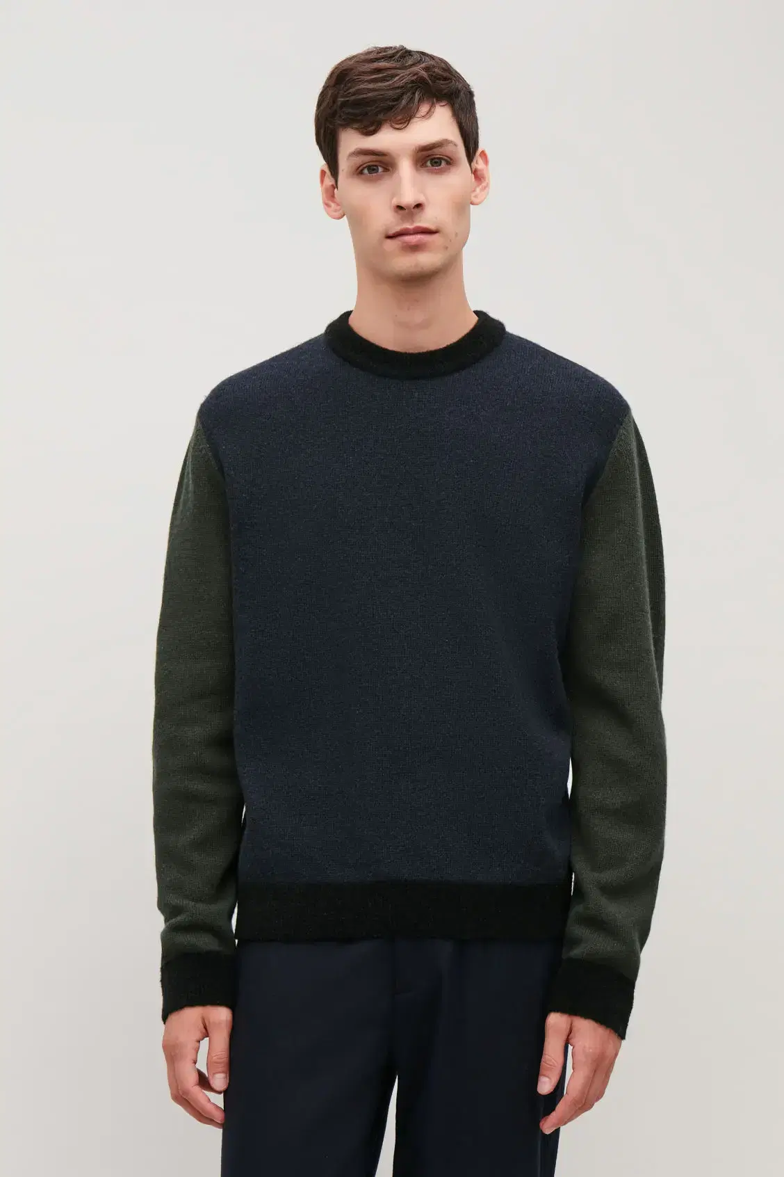 cos / Colorblock Wool Knit / S