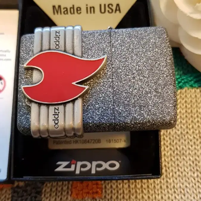 정품 29663 ZIPPO RED VINTAGE WRAP 새 지포라이터