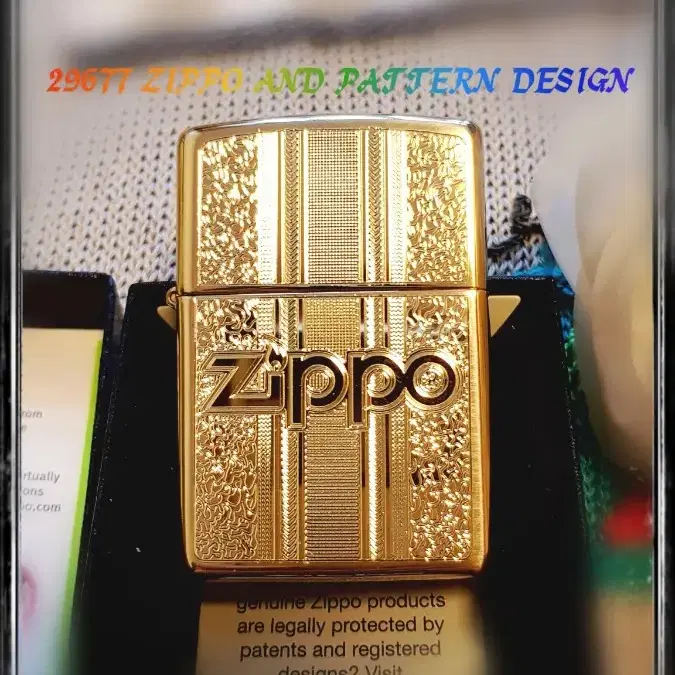 정품 29677 ZIPPO AND PATTERN DESIGN