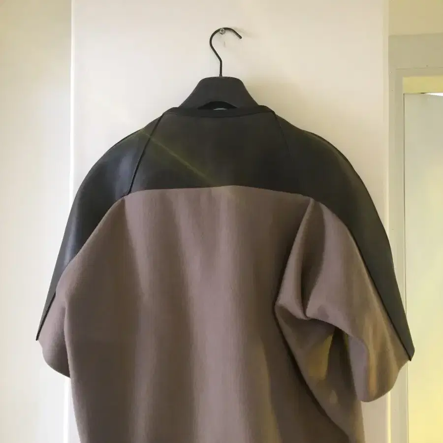 릭 오웬스 Rick Owens 가죽 숄더 코트 38