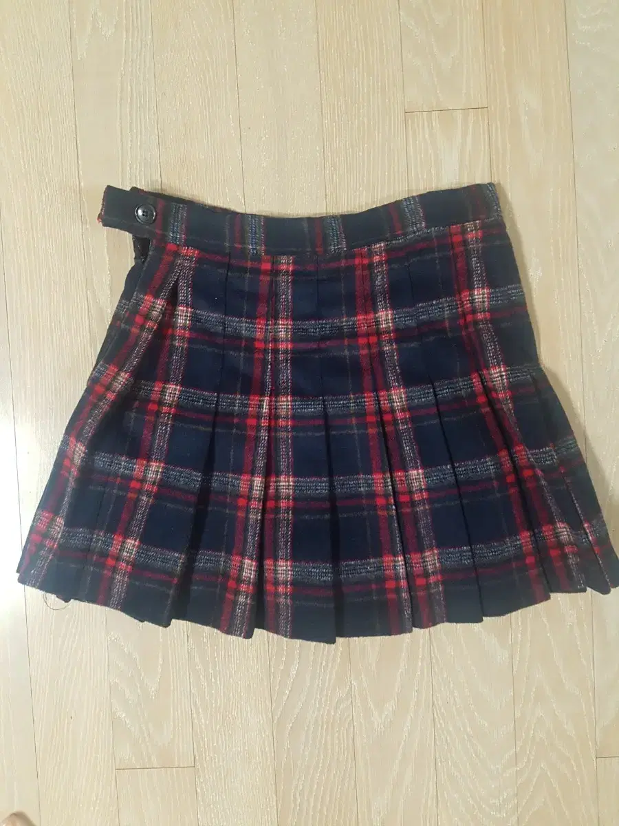 Brushed Plaid Skirt