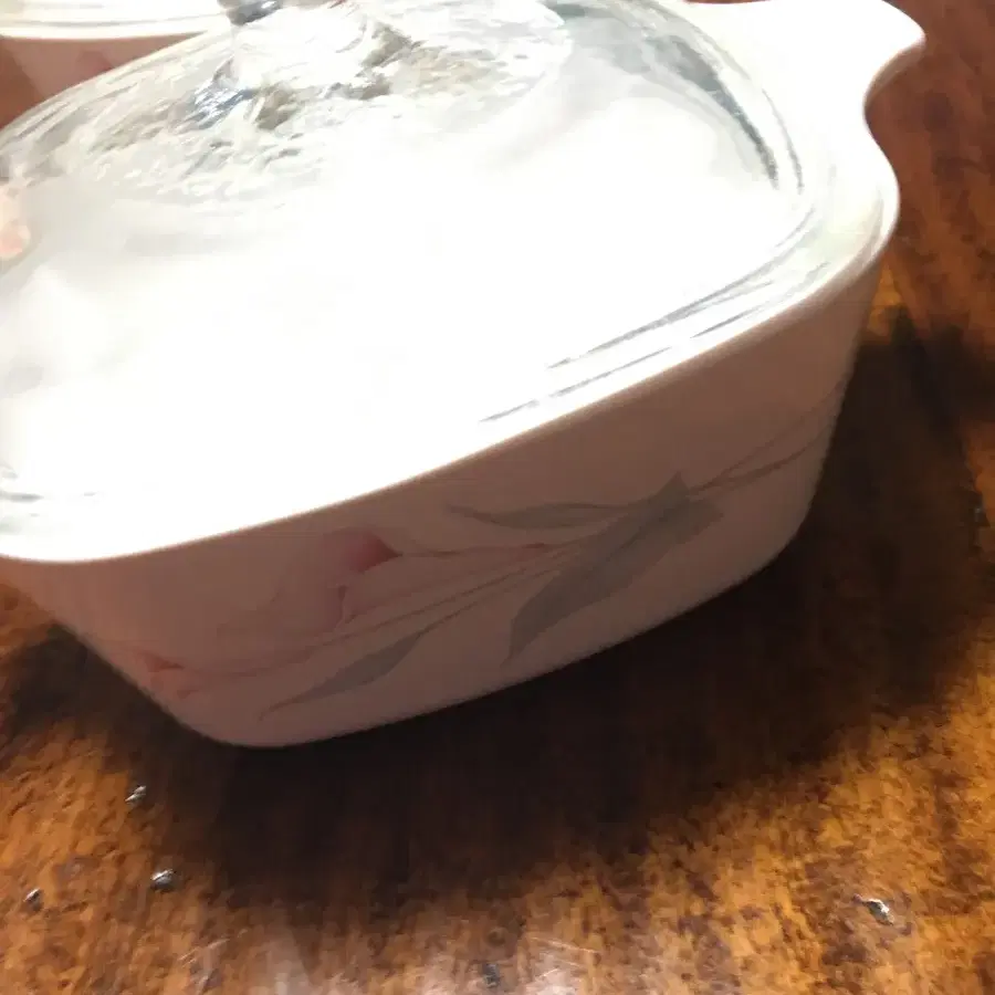 앤ㅌ코닝 웨어 사각 쁘띠 사이즈 캐서롤 corningware 앤틱그릇