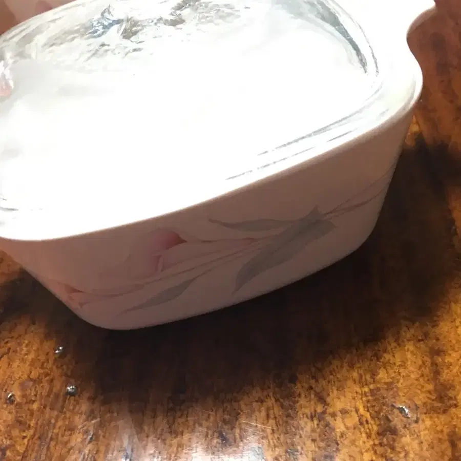 앤ㅌ코닝 웨어 사각 쁘띠 사이즈 캐서롤 corningware 앤틱그릇