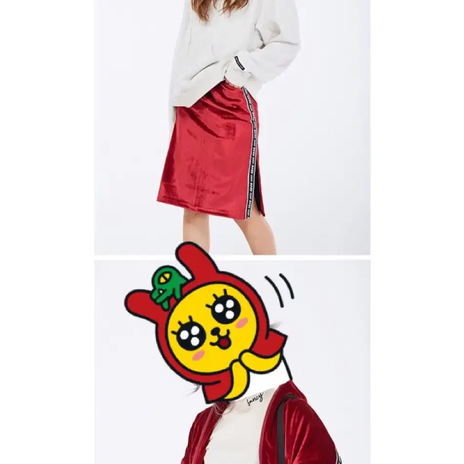 네스티킥셋업TRACK TOP& MIDDY SKIRT BURGUNDY