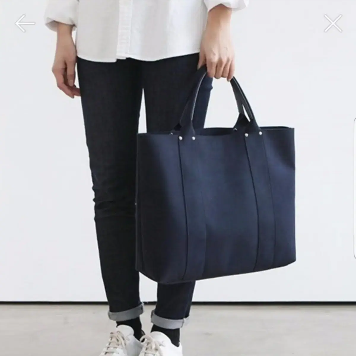 새상품-정품[ i think so] standard tote -Navy