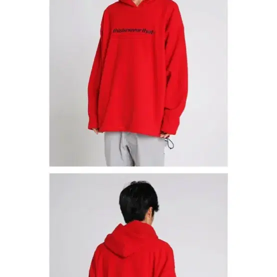 디스이즈네버댓 fleece hooded