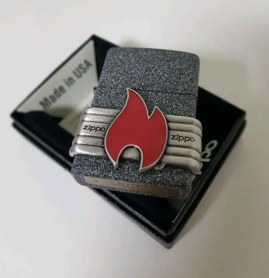 [절판]29663 ZIPPO RED VINTAGE WRAP새 지포라이터