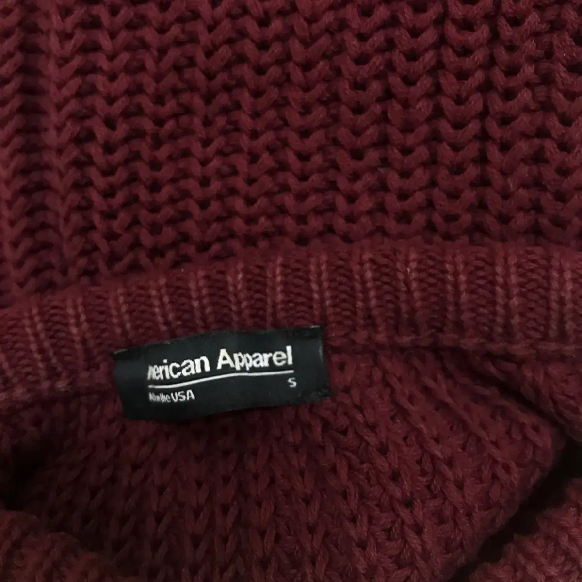 Wine-colored knit S AMERICAN APPAREL ConditionGood