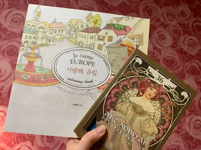 art nouveau 36색 색연필+ 컬러링북 세트