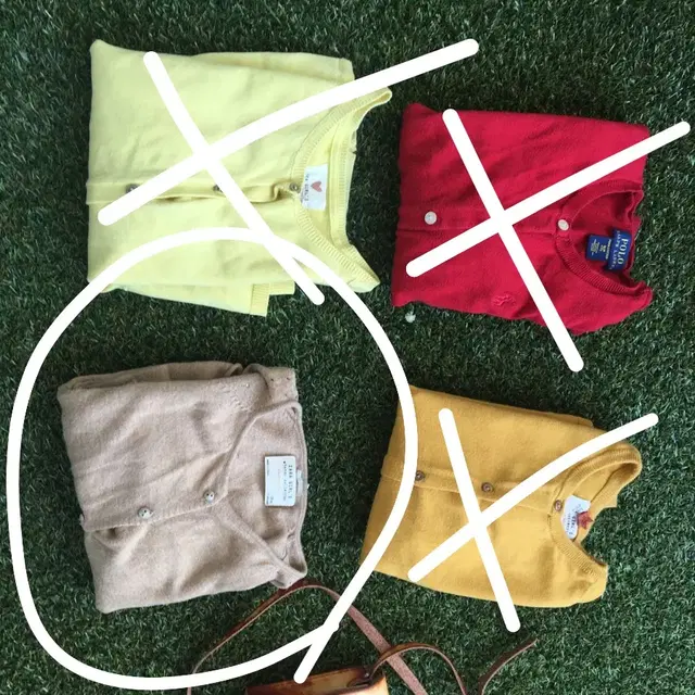 [7-8y] zara kids 가디건 3개 /폴로 가디건 1개