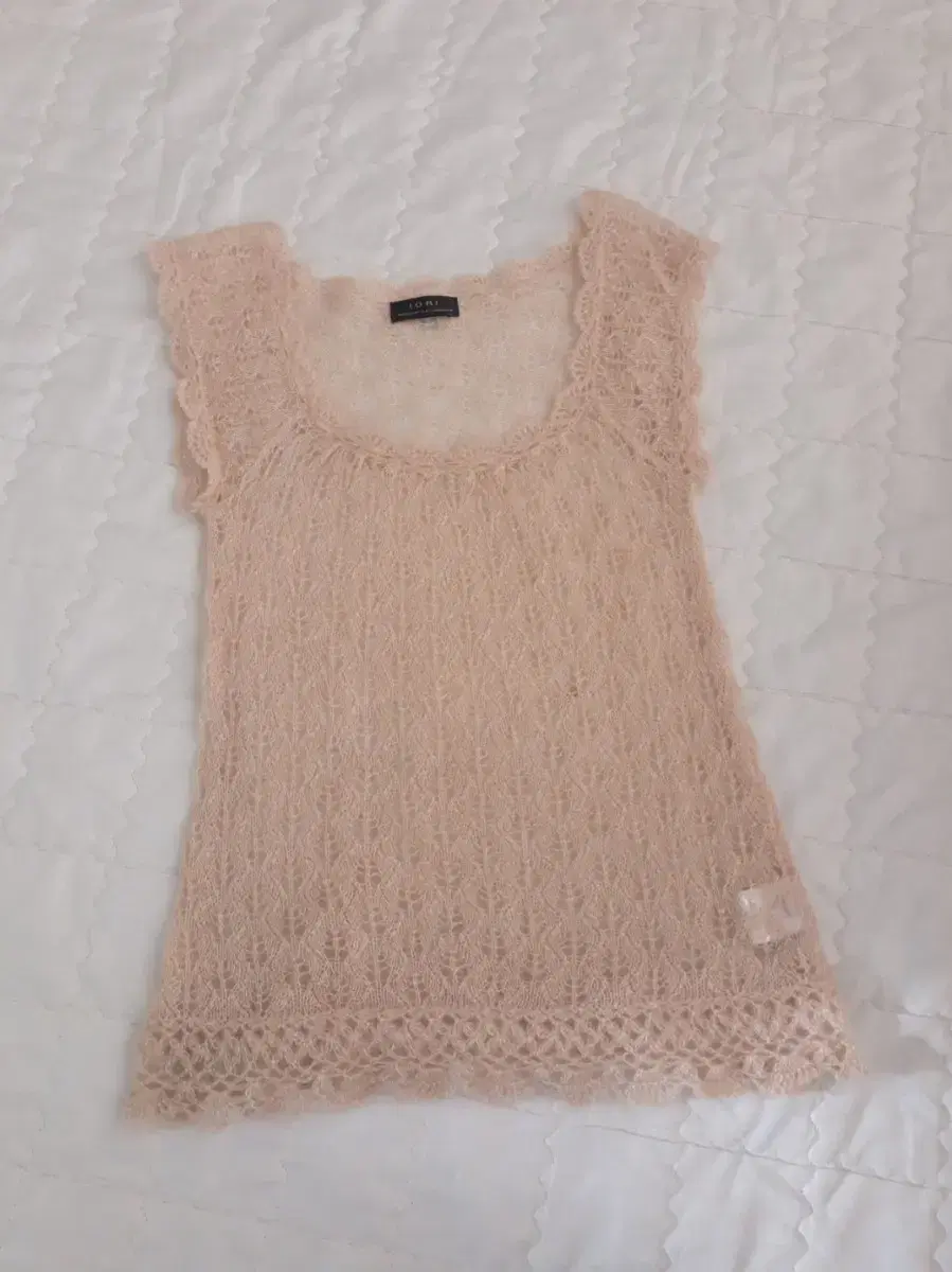 Japanese Imported Mohair Crochet Sleeveless