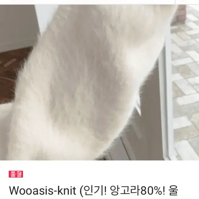 플라이모델 wooasis knit 울 앙고라 니트 루즈핏 여리 니트